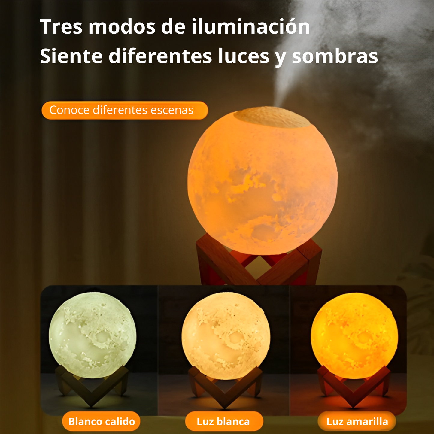 Humidificador Luna 3D