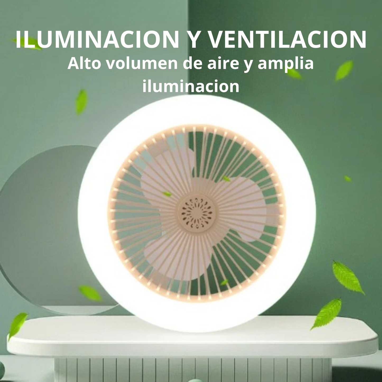 Ventilador con luz y aromatizante