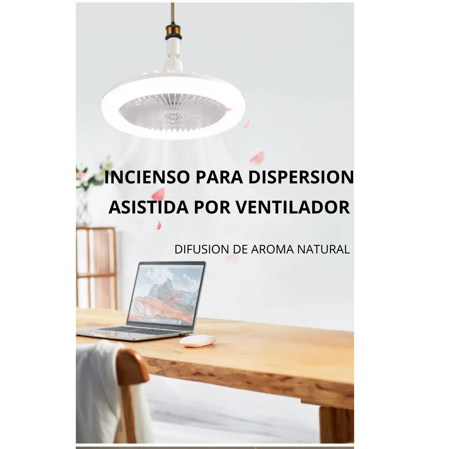 Ventilador con luz y aromatizante