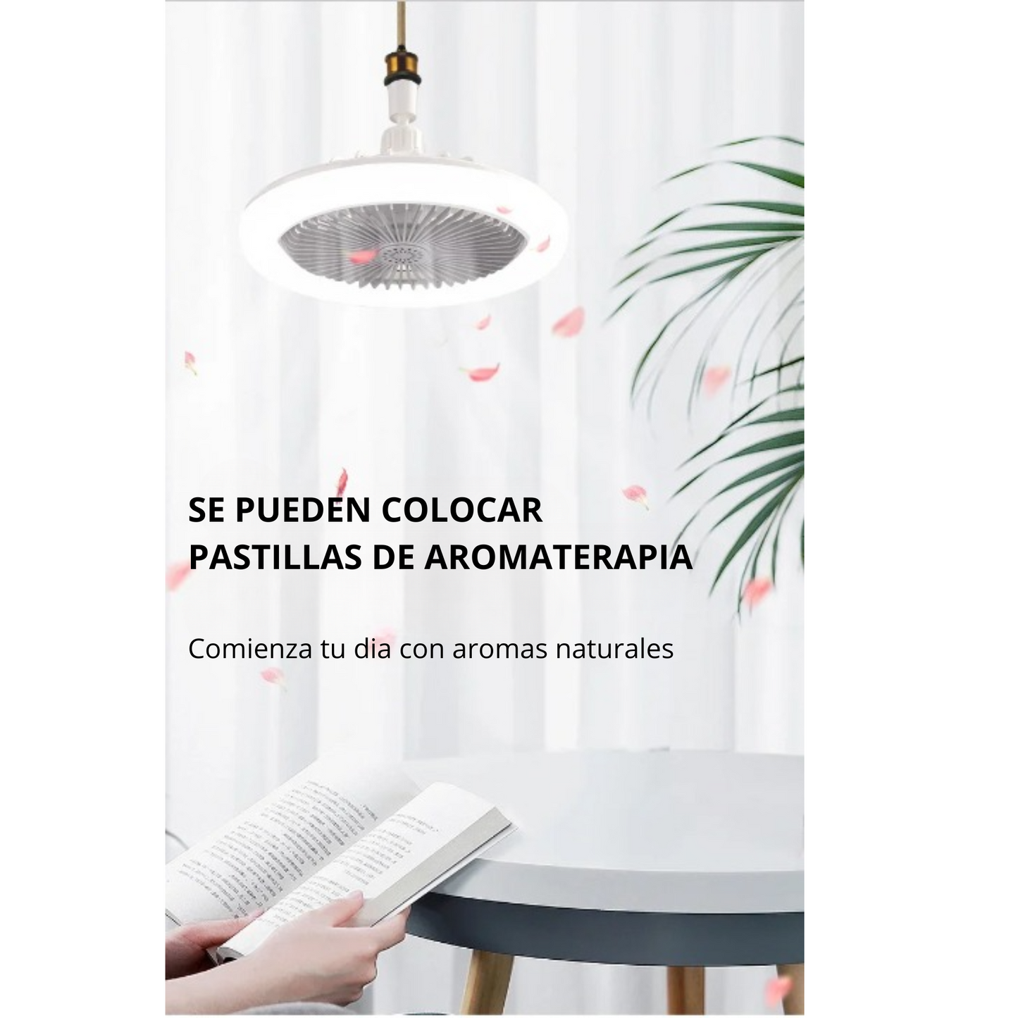 Ventilador con luz y aromatizante